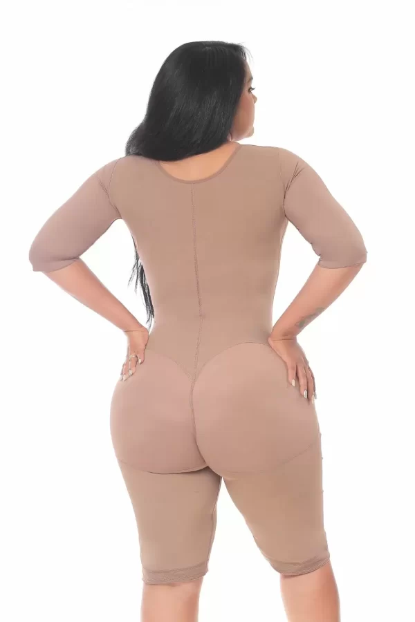 FAJA ENTERIZA CON MANGAS Y BRASIER CAFE TALLA XXL