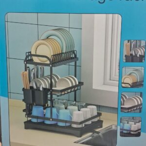 ESCURRRIDOR KITCHEN STORAGE RACK NEGRO