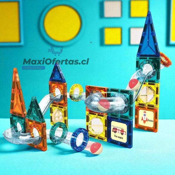 JUEGO DE BLOQUES DE CONSTRUCCION MAGNETICO DE 42 PCS - Imagen 2