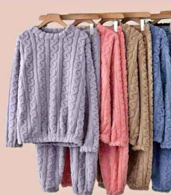 PIJAMAS DE INVIERNO AZUL CLARO - Imagen 2