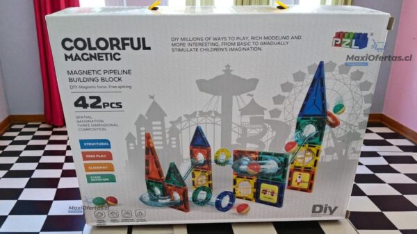 JUEGO DE BLOQUES DE CONSTRUCCION MAGNETICO DE 42 PCS